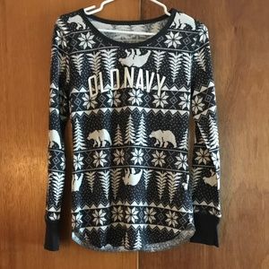 Old Navy thermal long sleeve top  M NWT